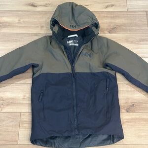 Helly Hansen Olive and Black Hooded Jacket